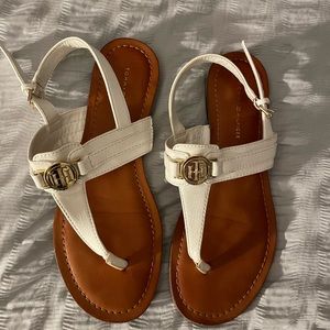 Tommy Hilfiger White Sandals Like New